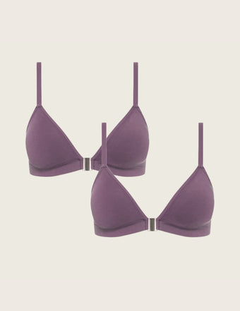 2-Pack LYOLYTE® Padded Bralette - Wisteria