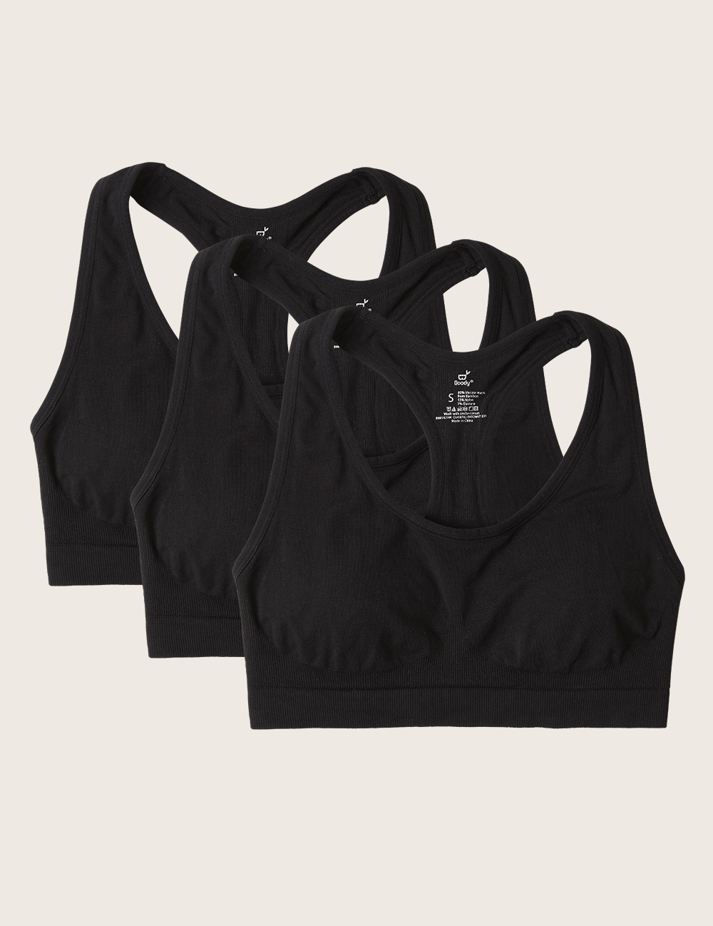 3-Pack Racerback Sports Bra