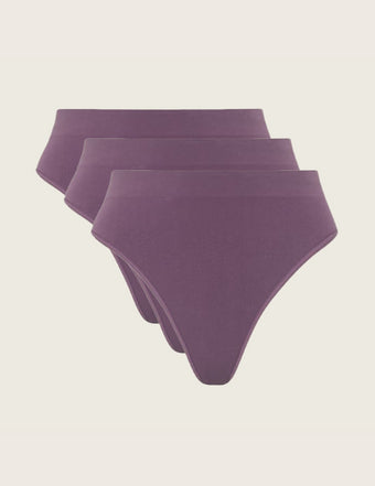 3-Pack LYOLYTE® High Waist G-String - Wisteria