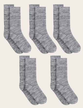 5-Pack Women's Crew Boot Socks