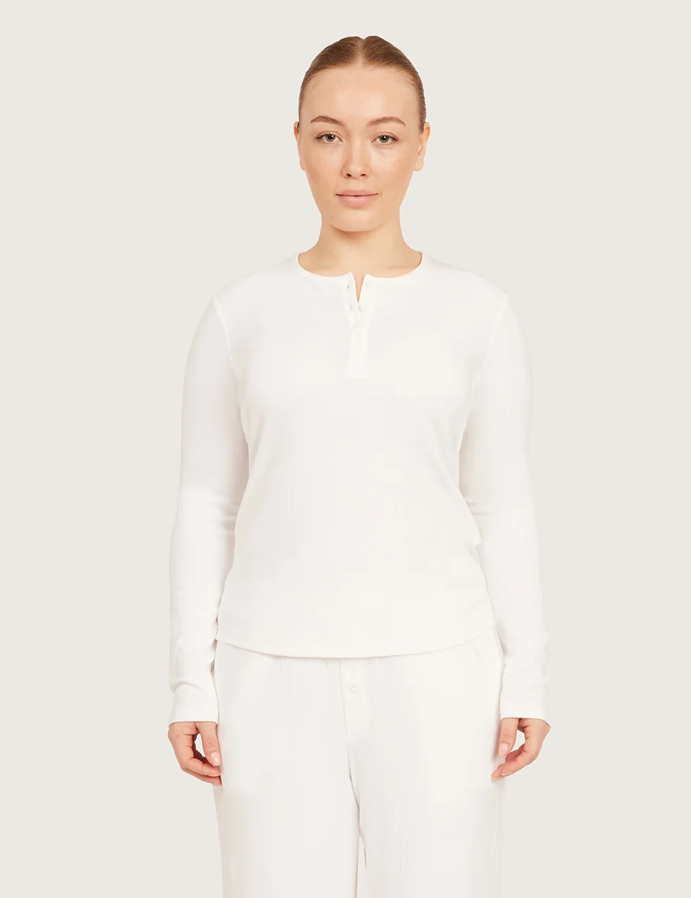 AiraRib™ Långärmad Henley Topp