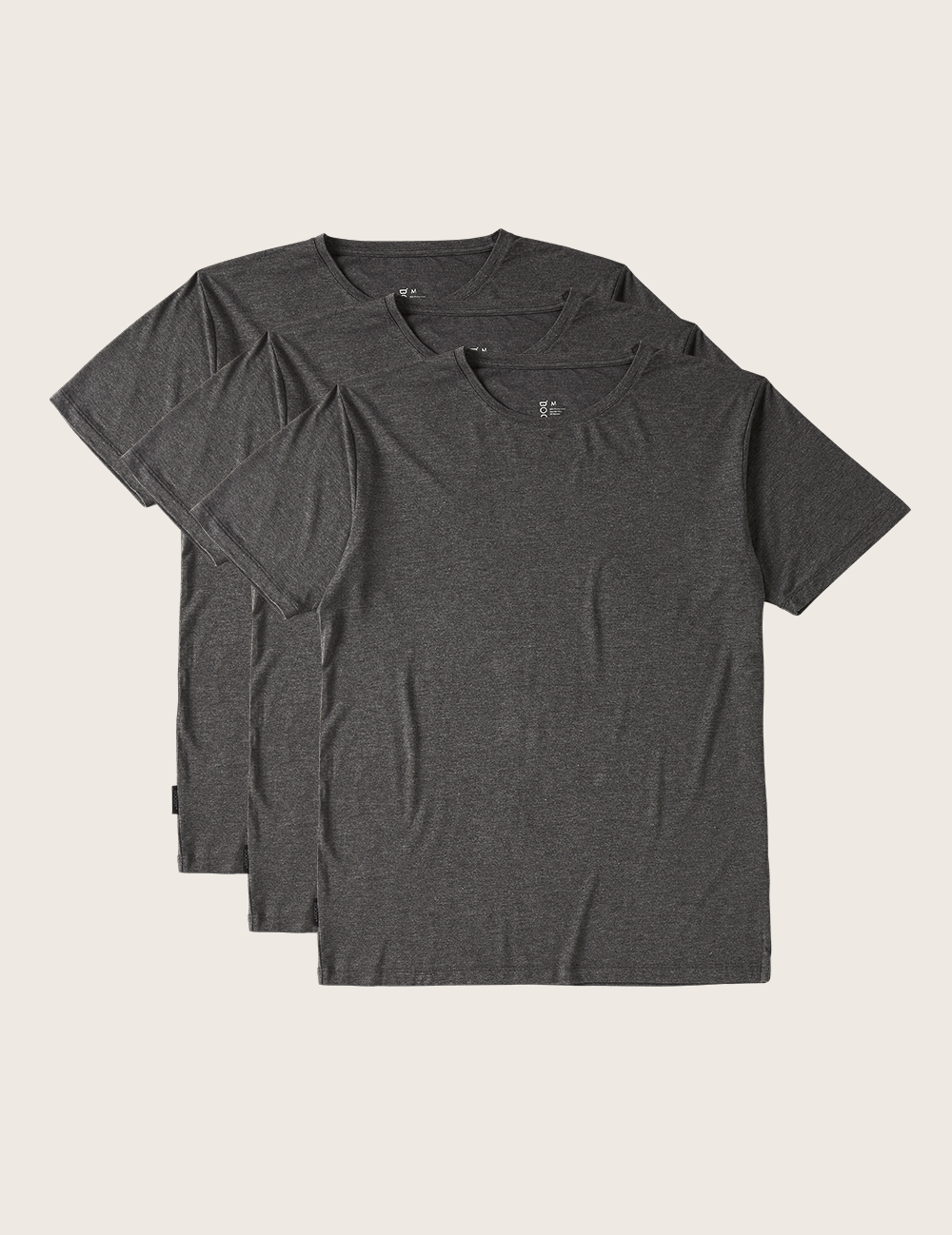 3-Pack Herr Bas T-shirt med Rund Hals - Outlet