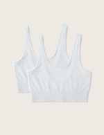 Boody ribbade sömlösa BH är gjord av ett elastiskt, ribbstickat bambutyg som andas. Den kan bäras som underdel eller som en crop top och har en perfekt balans mellan stil och komfort. Ryggen är mjuk och det breda resårbandet under bysten ger stöd hela dagen. BH:n har breda, icke justerbara axelband i en sömlös design. Den har ingen vaddering men är dubbelskiktad för både stöd och komfort.
