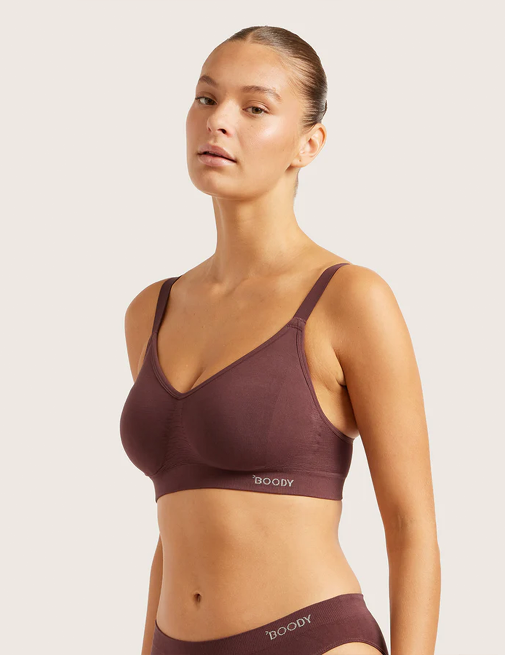 Wireless Full Bust T-Shirt Bra - Mulberry