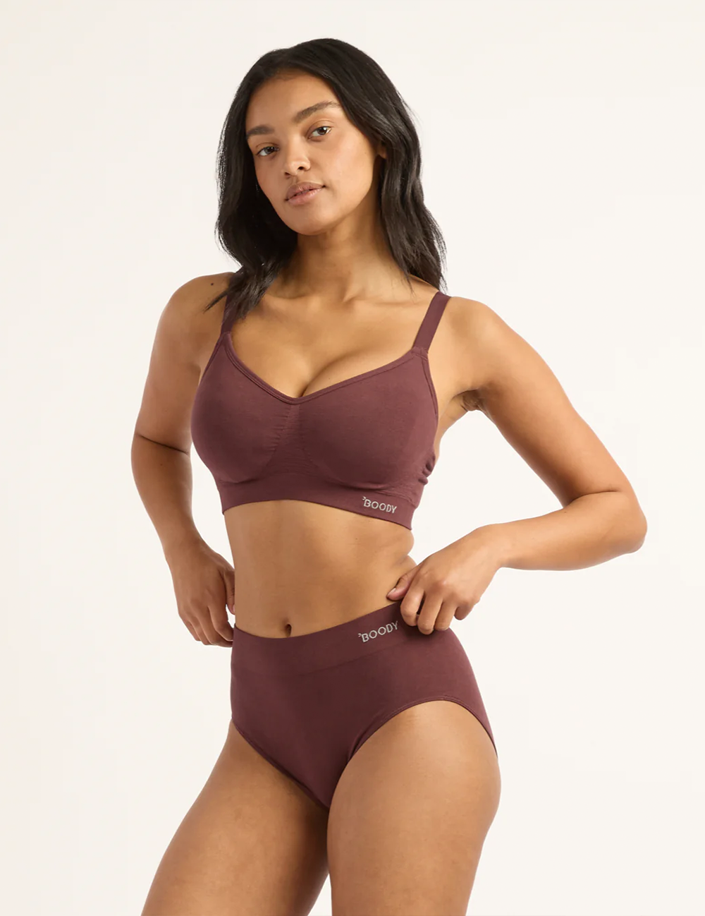 Wireless Full Bust T-Shirt Bra - Mulberry
