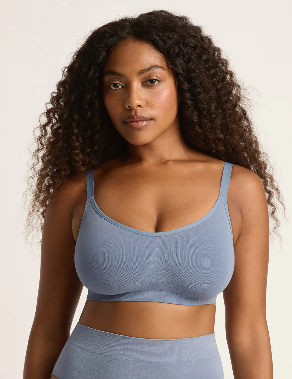 3-Pack Full Bust Wireless Bra - Dusty Blue