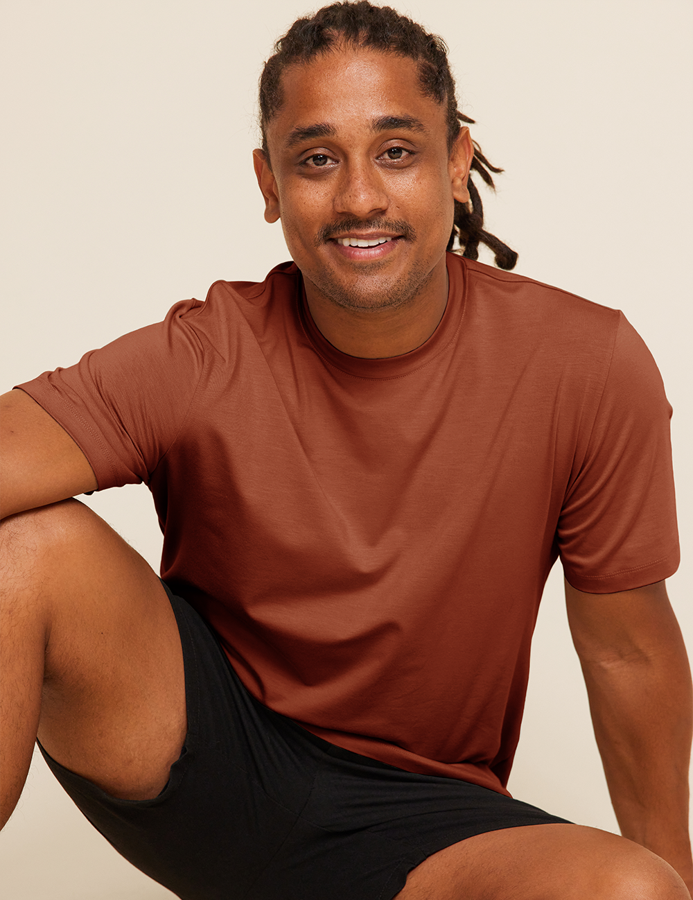 Herr Classic T-shirt med Rund Hals