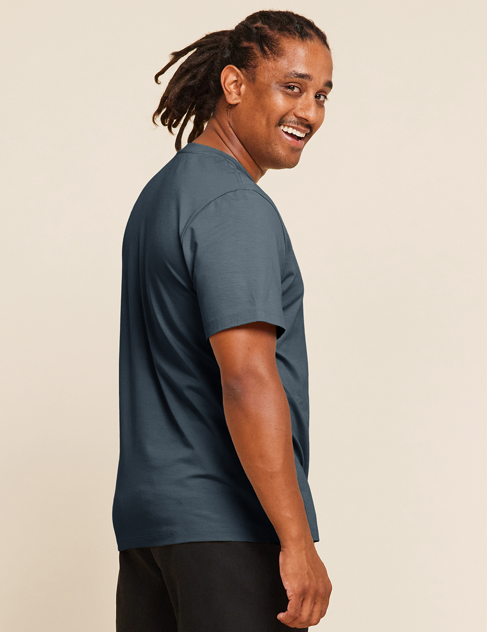 Herr Classic T-shirt med Rund Hals