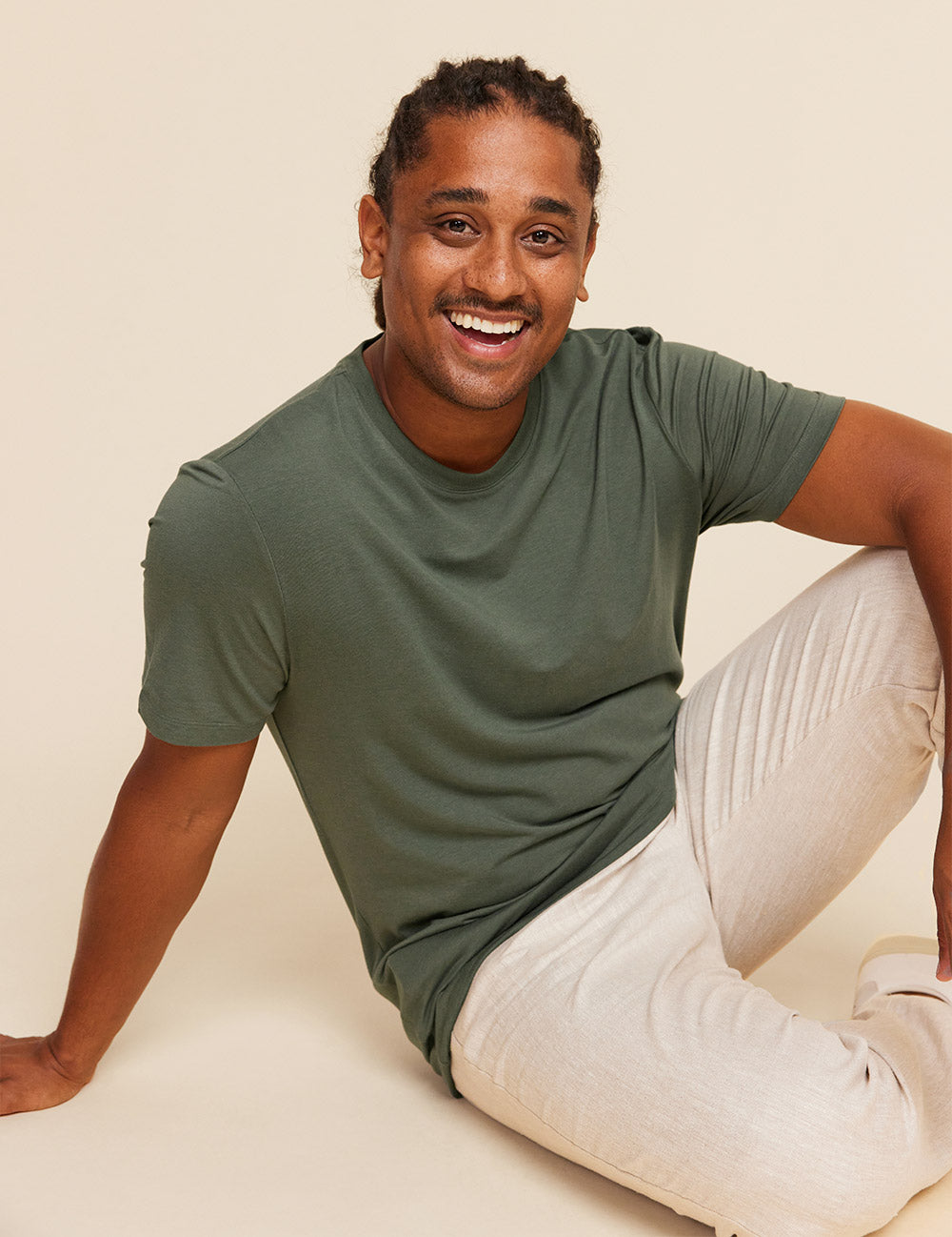 Herr Classic T-shirt med Rund Hals