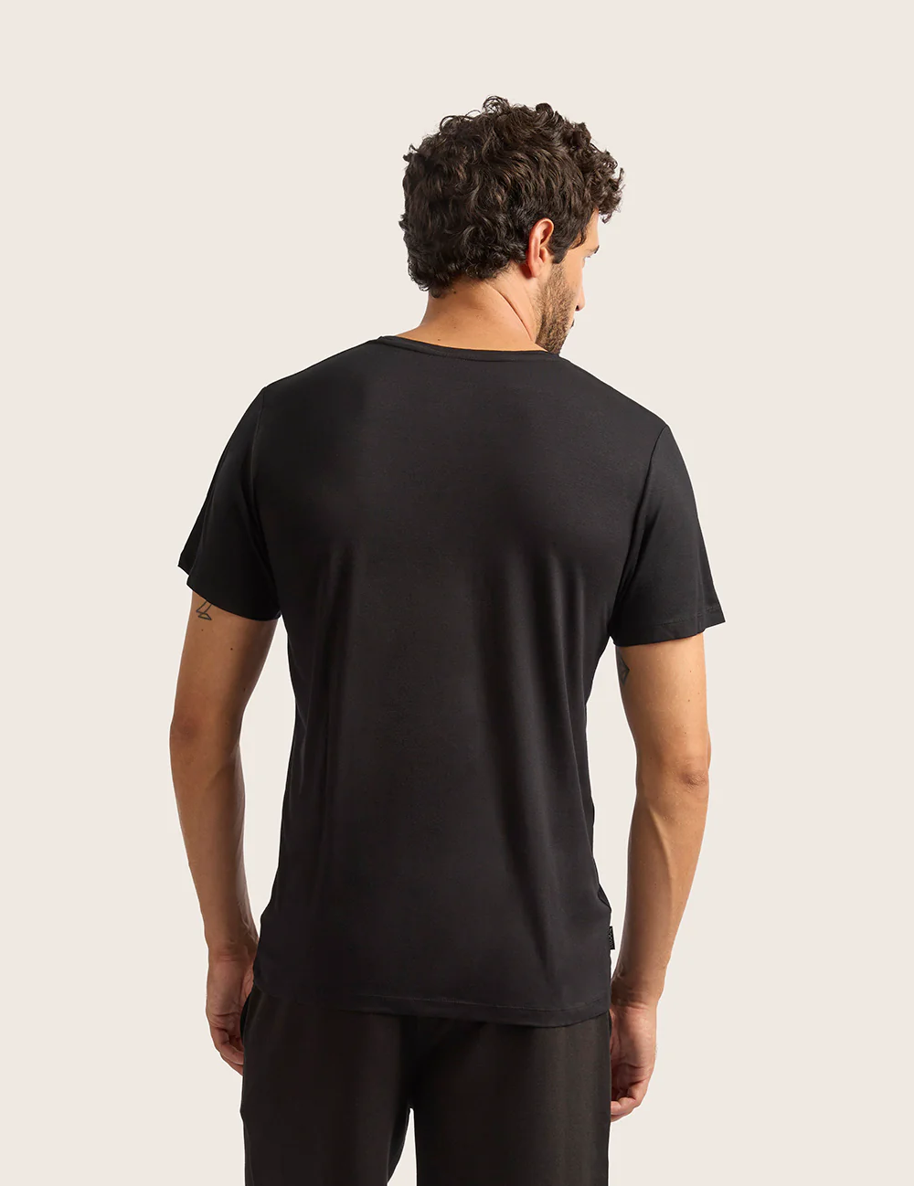 3-Pack Herr Bas T-shirt med Rund Hals