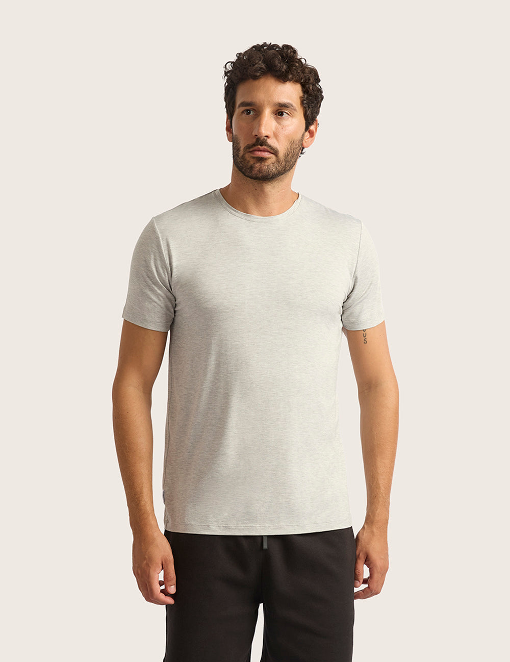 3-Pack Herr Bas T-shirt med Rund Hals - Outlet