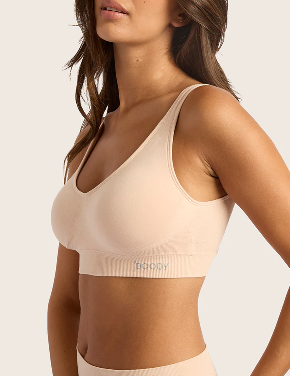 Sömlös Bambu-BH med Inlägg