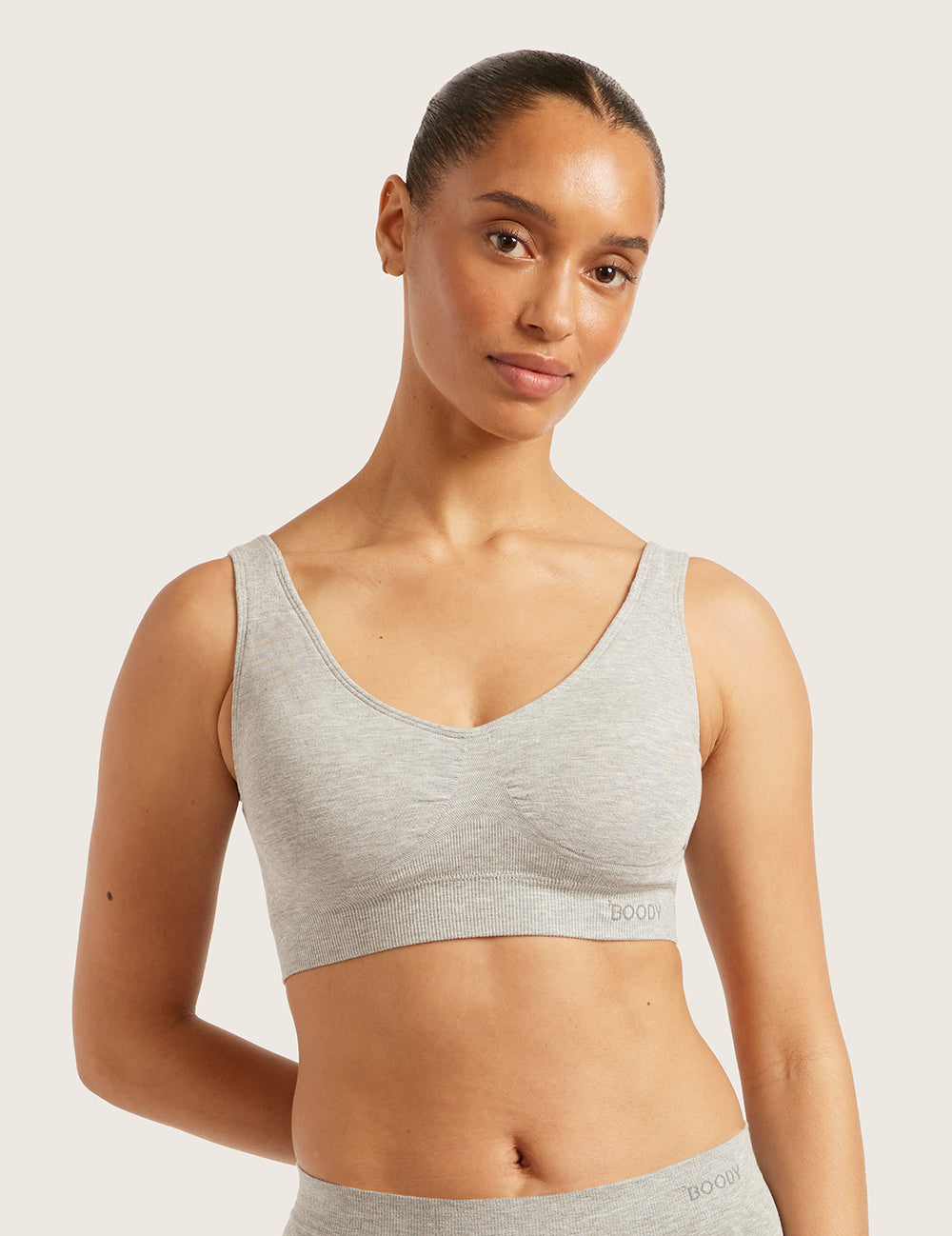 3-Pack Sömlös Bambu-BH med Inlägg