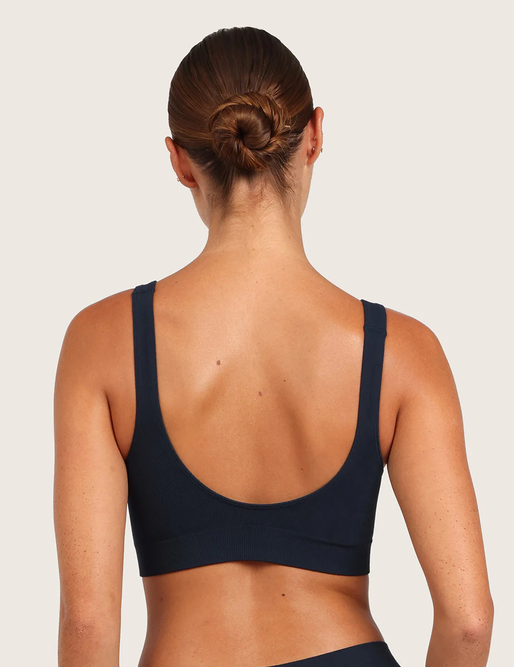 Sömlös Bambu-BH med Inlägg - Midnight