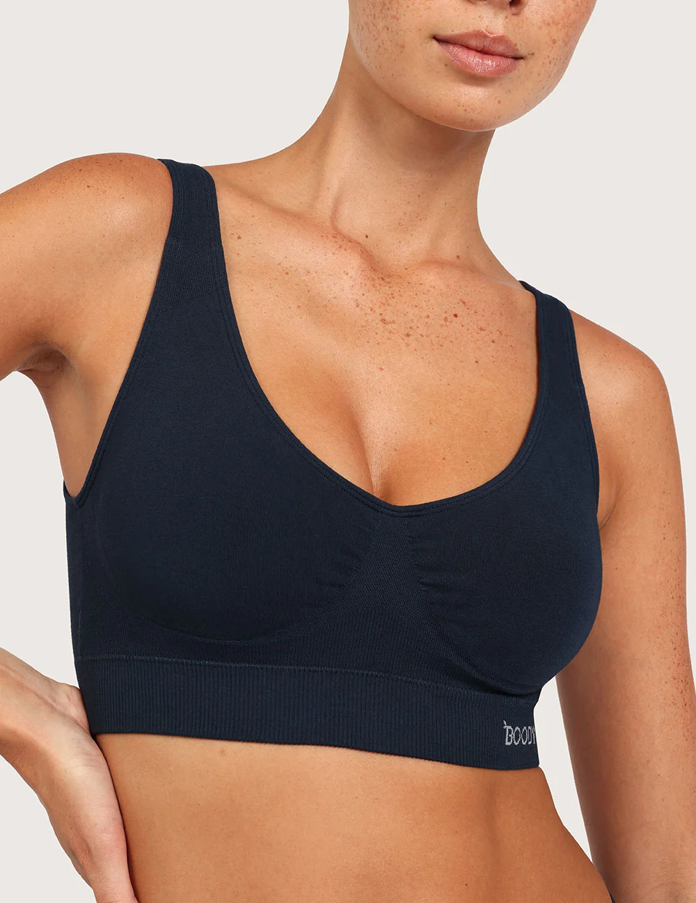 Sömlös Bambu-BH med Inlägg - Midnight