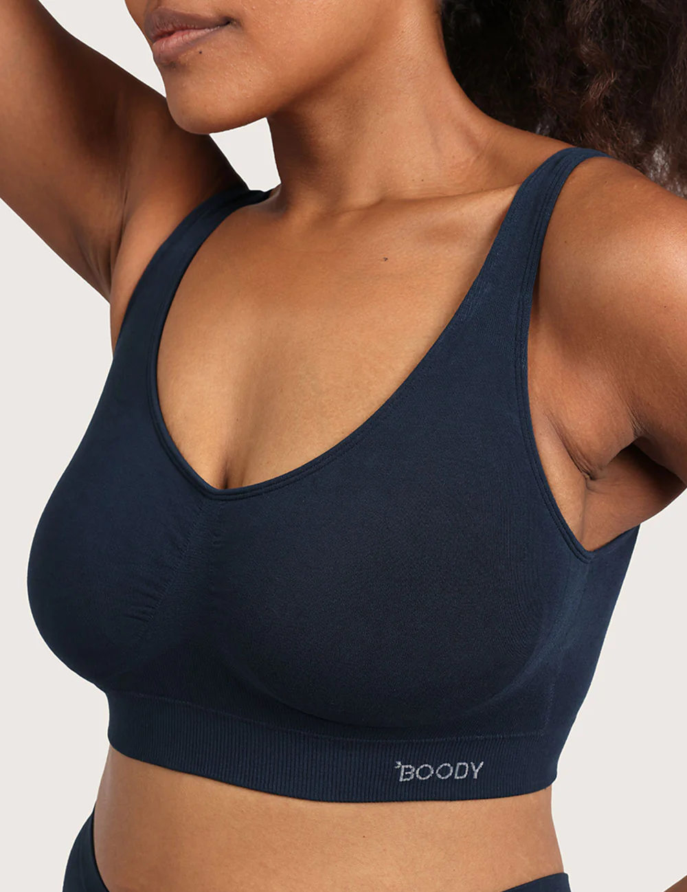 Sömlös Bambu-BH med Inlägg - Midnight