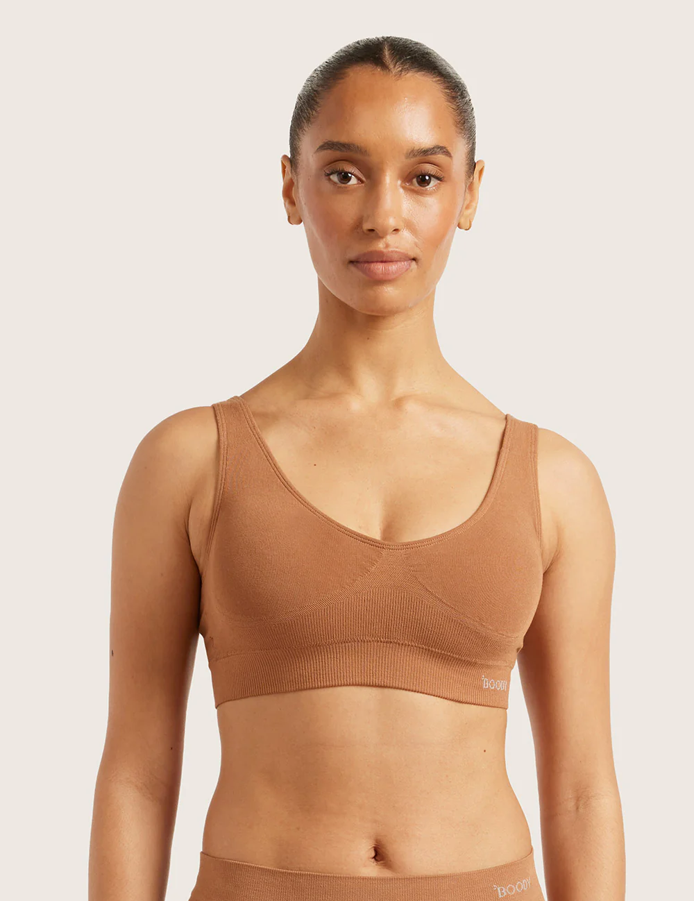 3-Pack Sömlös Bambu-BH med Inlägg