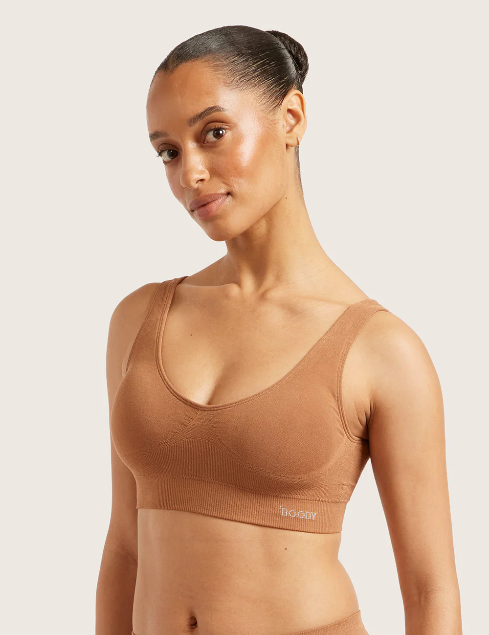 Sömlös Bambu-BH med Inlägg