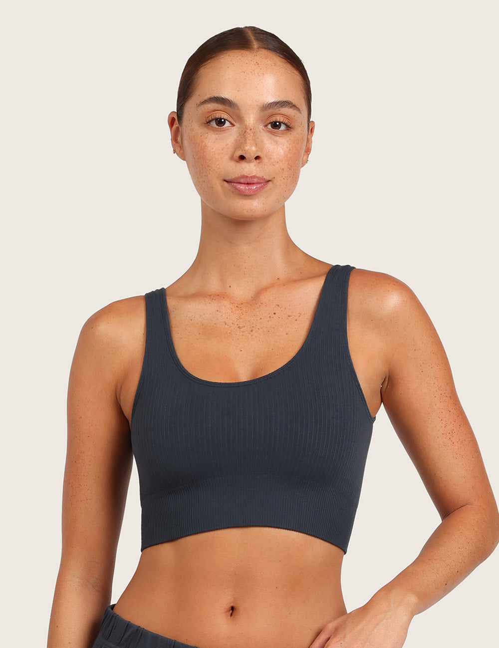 2-Pack Ribbad Sömlös Bambu-BH