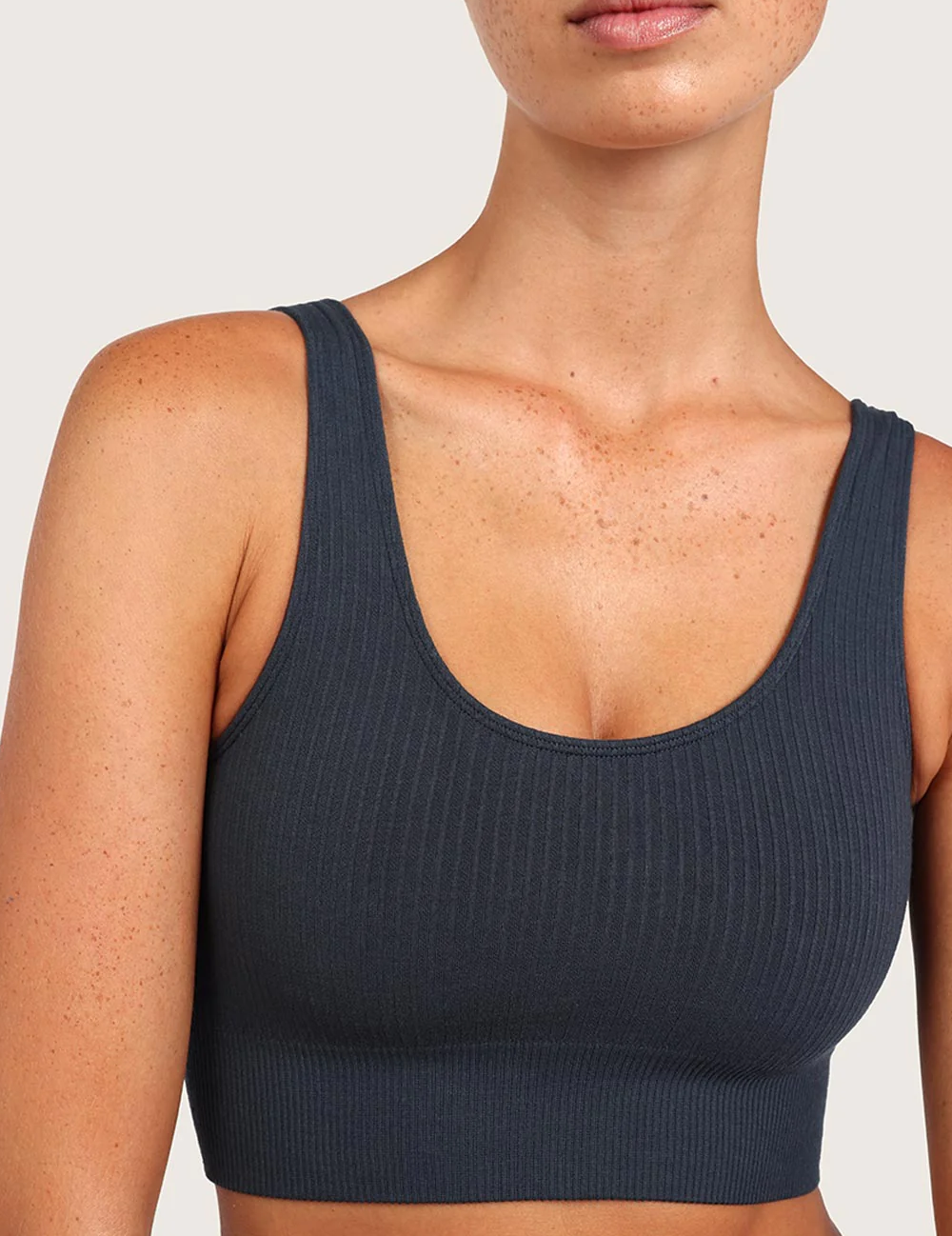 Ribbad Sömlös Bambu-BH