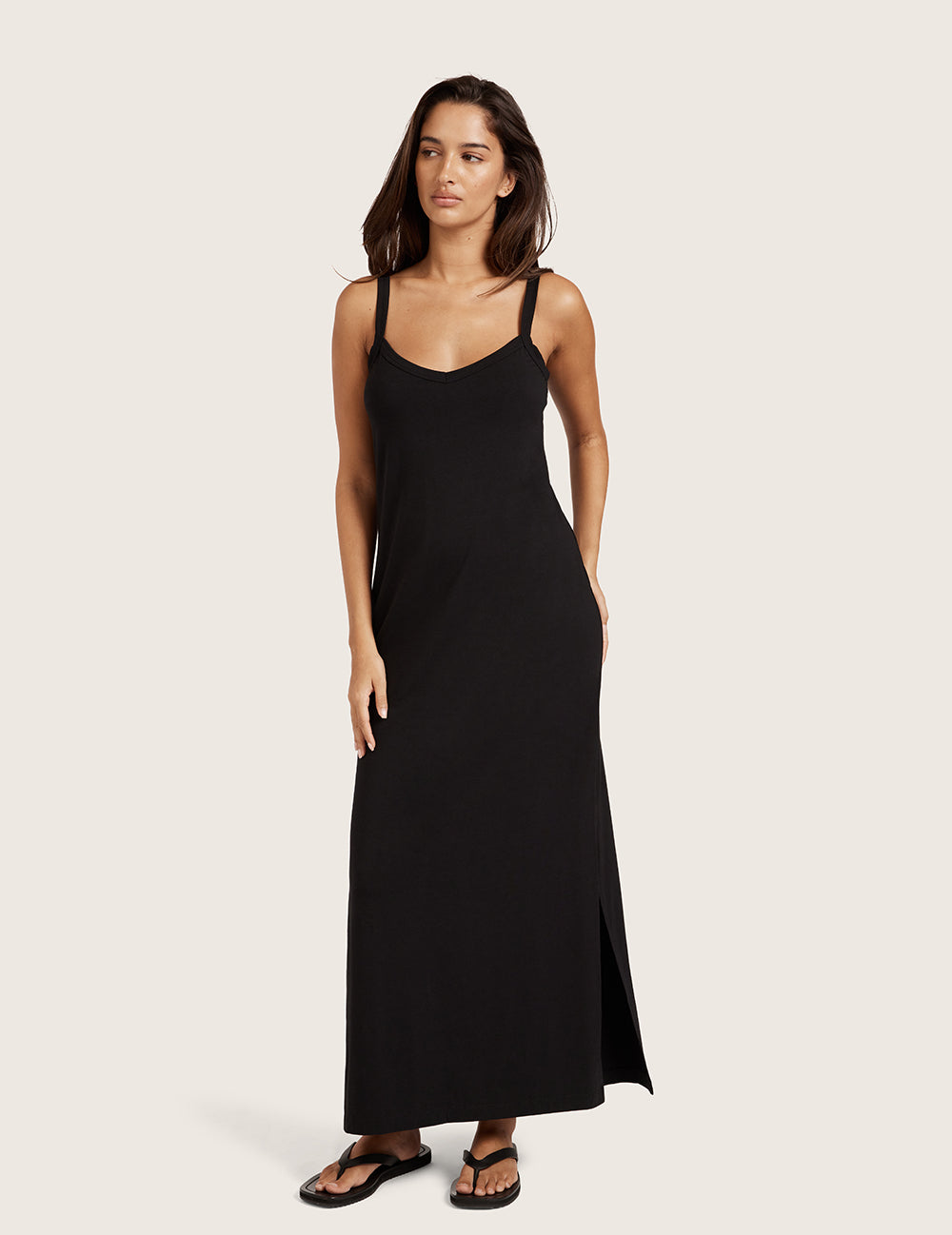 Slip Klänning med V-hals