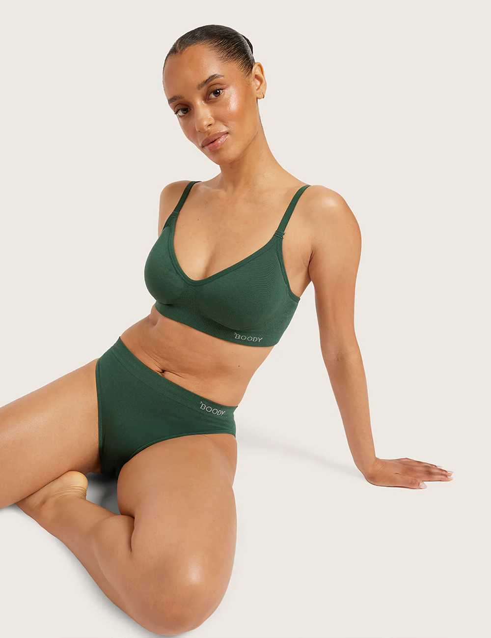 3-Pack T-Shirt Bra Wireless - Emerald Green