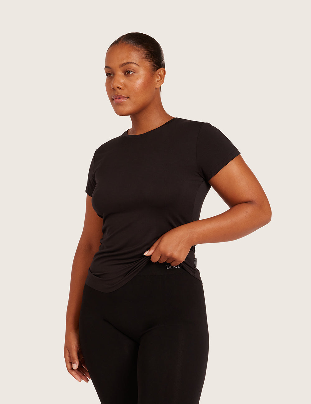 Bas T-shirt med Rund Hals