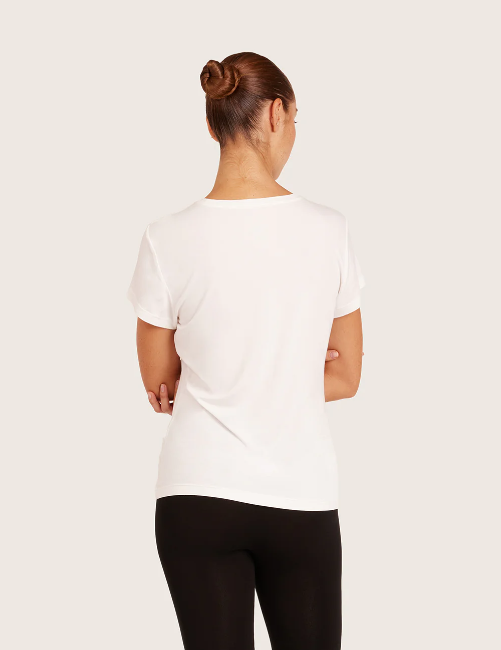 Bas T-shirt med Rund Hals