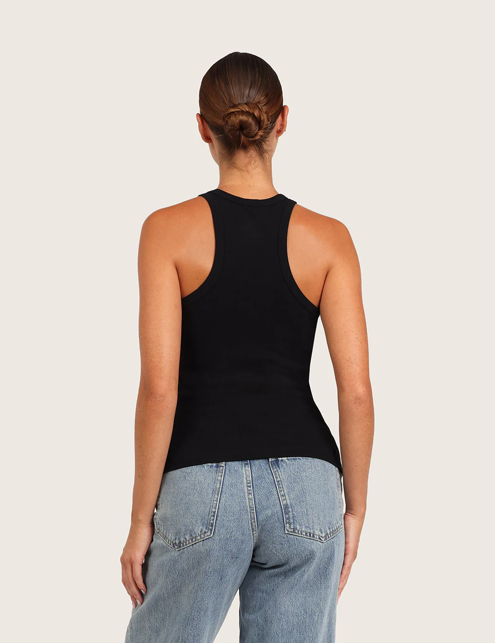 Ribbad Racerback Tank Top