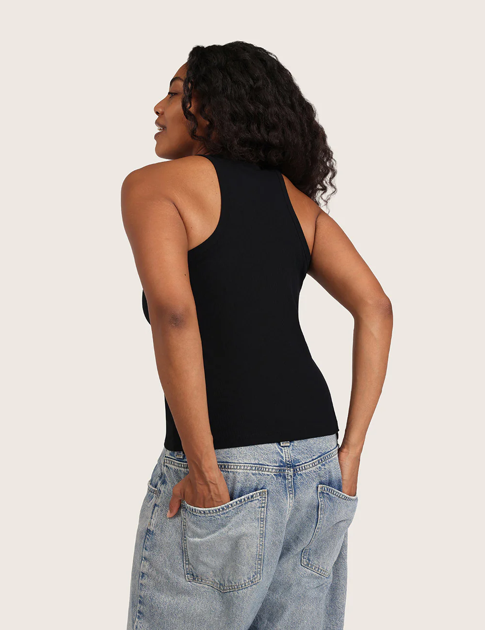 Ribbad Racerback Tank Top