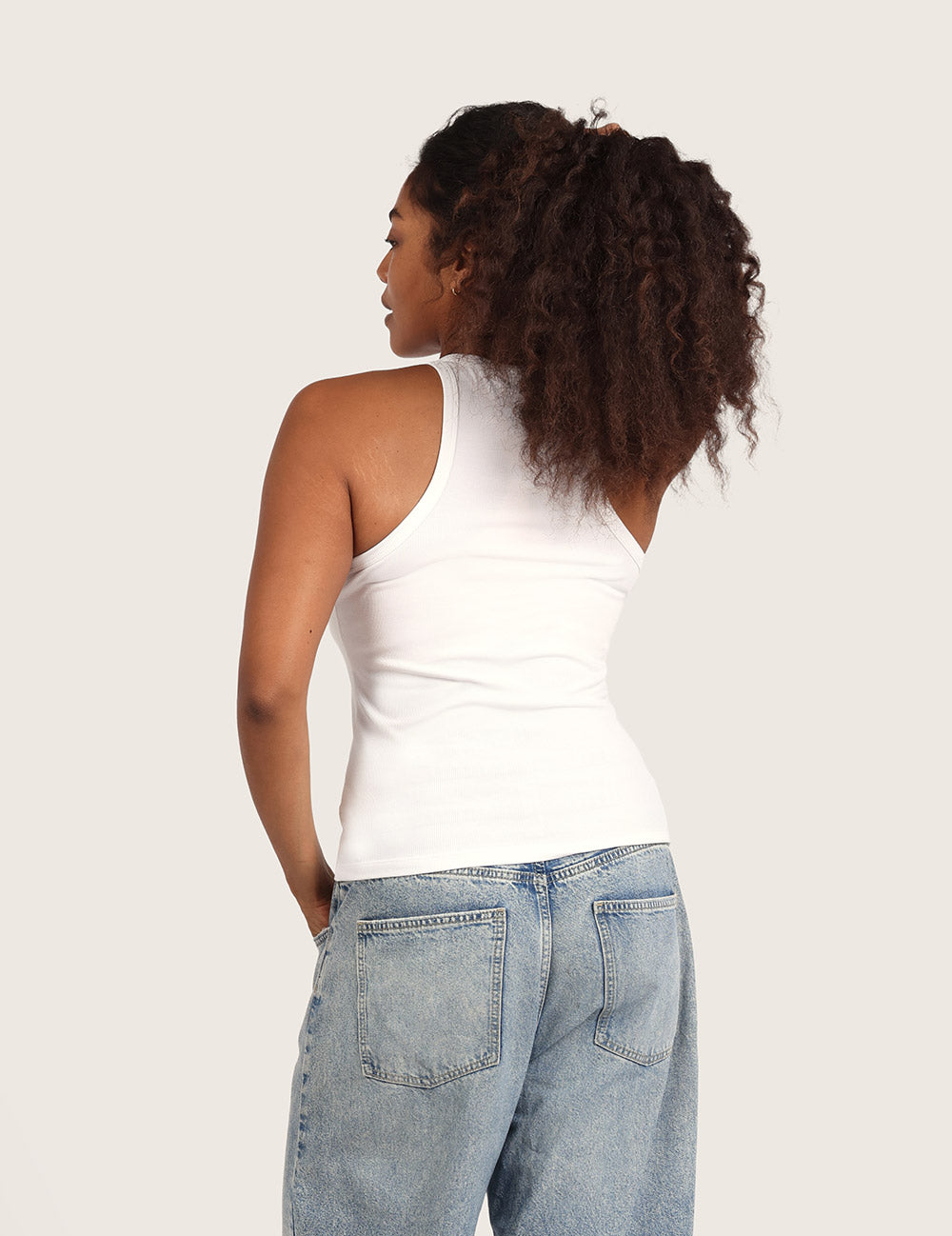 Ribbad Racerback Tank Top