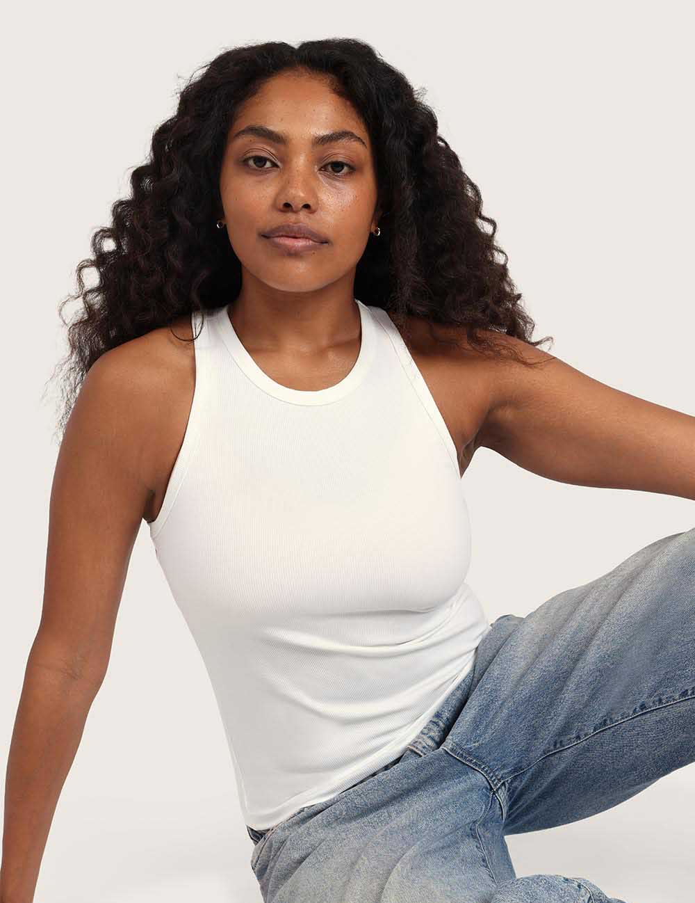 Ribbad Racerback Tank Top