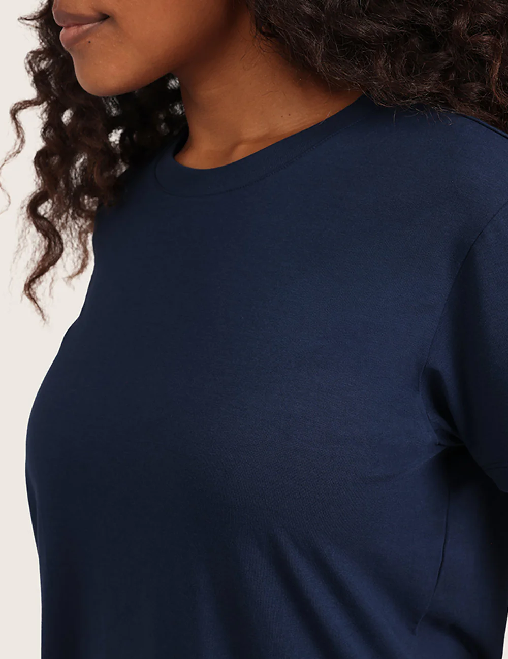 Classic T-shirt med Rund Hals