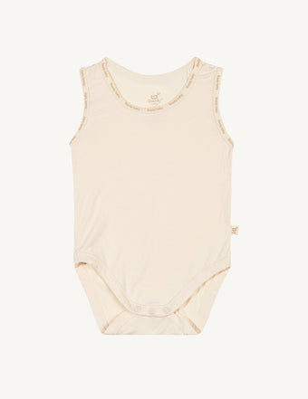 Baby Sleeveless Bodysuit Chalk - Boody Baby