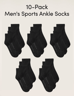 10-Pack Men's Sports Ankle Socks