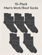 10-Pack Men's Work / Boot Socks