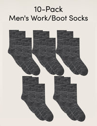 10-Pack Men's Work / Boot Socks