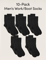 10-Pack Men's Work / Boot Socks