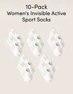 10-Pack Women's Invisible Active Sports Socks