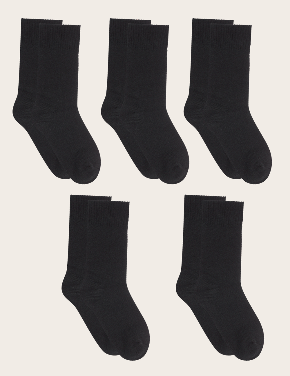 5-Pack Women's Crew Boot Socks
