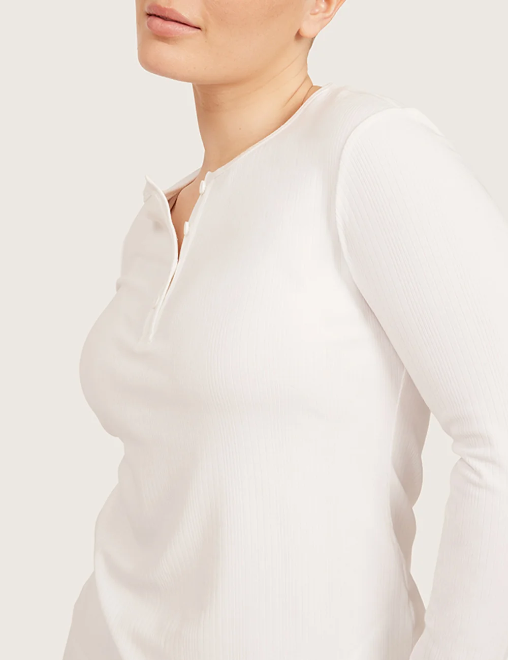 AiraRib™ Långärmad Henley Topp