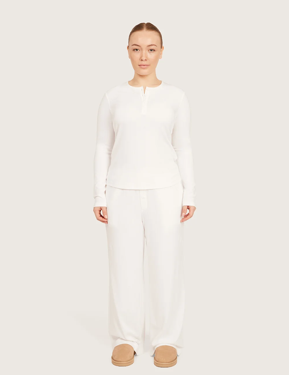 AiraRib™ Långärmad Henley Topp