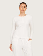 AiraRib™ Långärmad Henley Topp