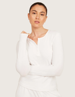 AiraRib™ Långärmad Henley Topp
