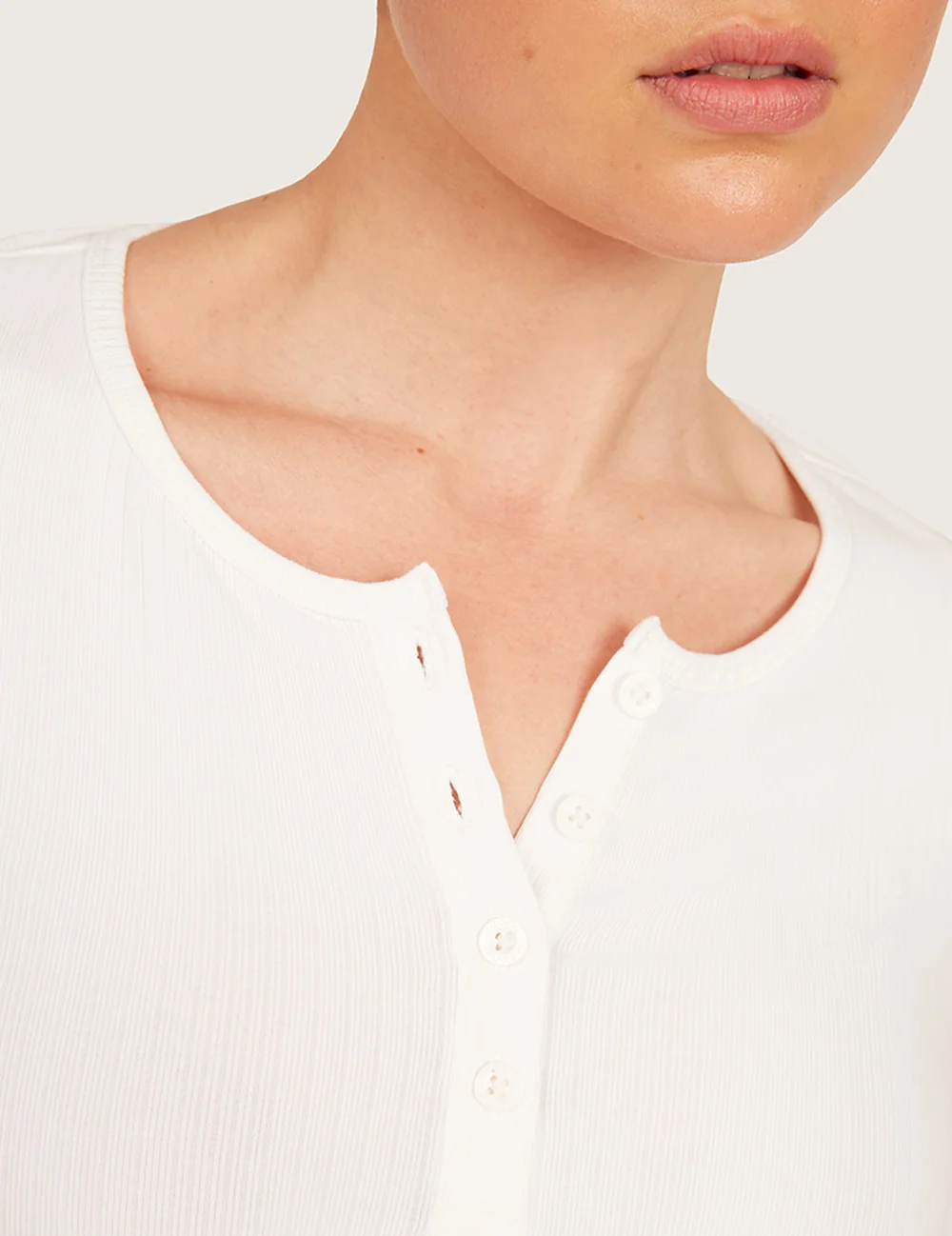 AiraRib™ Långärmad Henley Topp