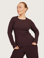 AiraRib™ Långärmad Henley Topp