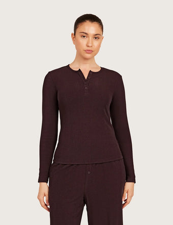 AiraRib™ Långärmad Henley Topp