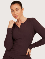 AiraRib™ Långärmad Henley Topp