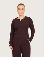 AiraRib™ Långärmad Henley Topp