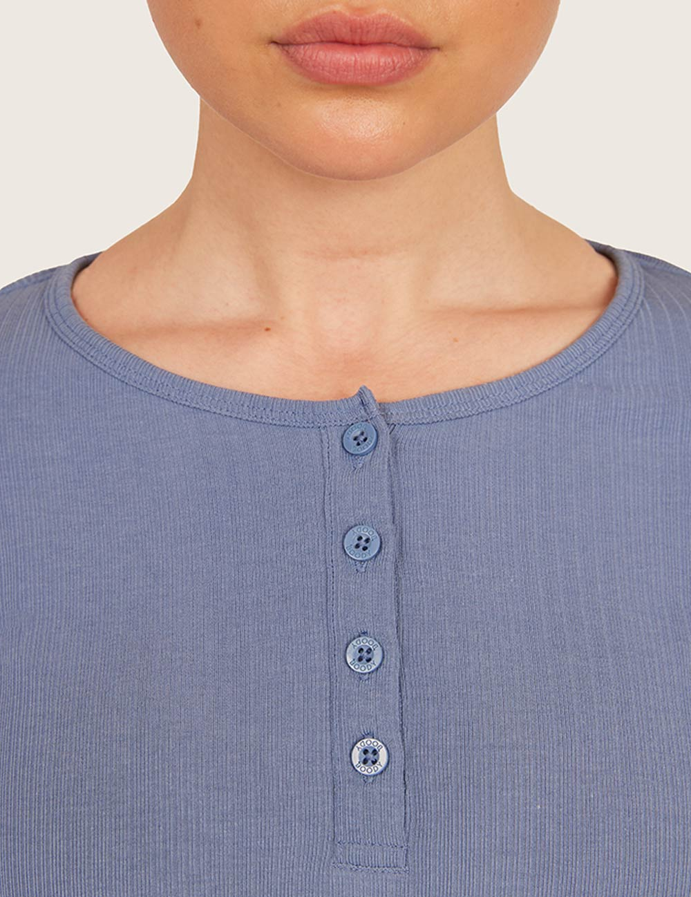 AiraRib™ Långärmad Henley Topp